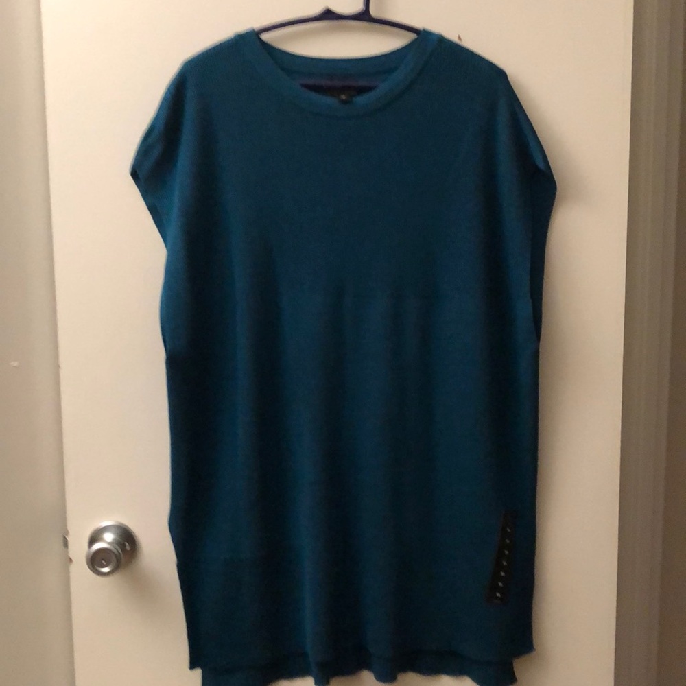 Worthington Teal Poncho Like Top Size XL NWT